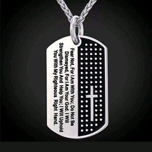 πΉSALEπΉReligious DOG TAG PENDANT W CHAIN